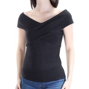 NWT‎ Bar III Off Shoulder Crisscross Ribbed Top Size XLarge